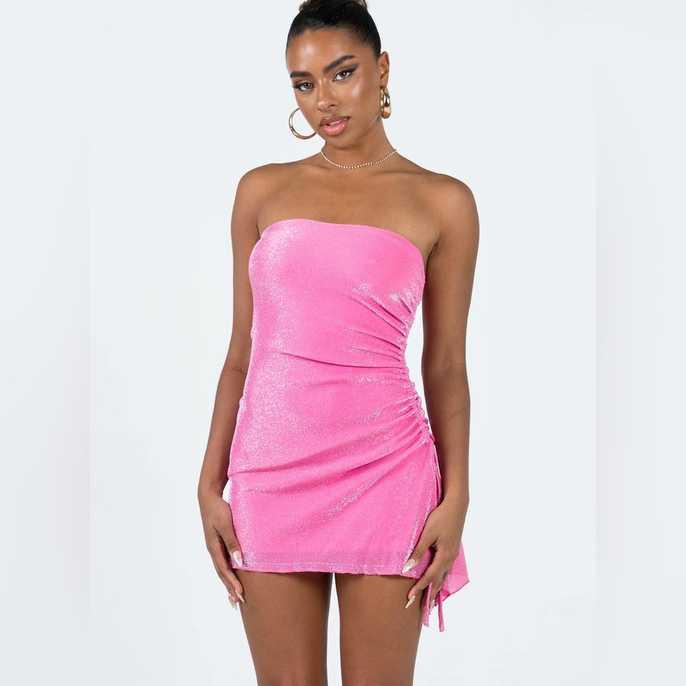 Princess Polly Vibrant Pink Strapless Dress